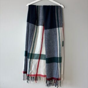 J. Crew Plaid Fringe Blanket Scarf